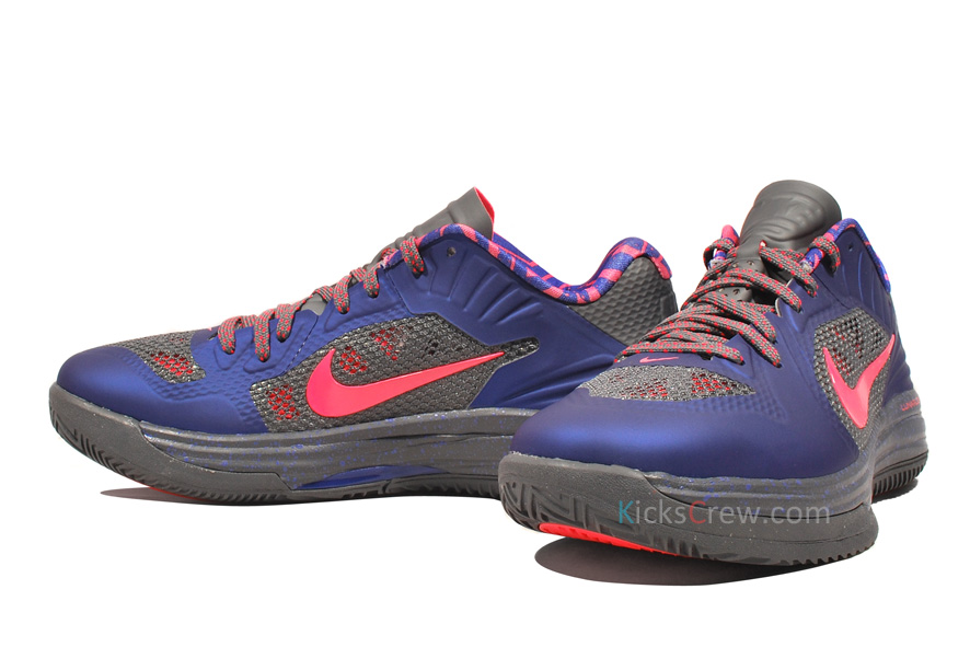 Nike Lunar Hypergamer Low Concord Hot Punch Dark Grey 3