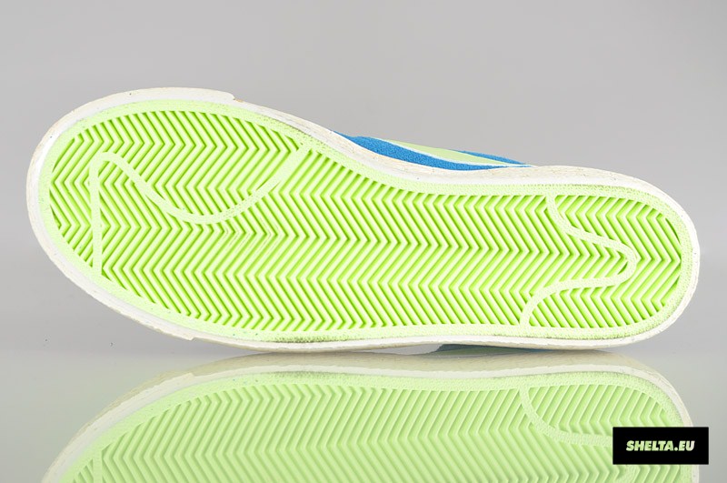 Nike Wmns Blazer High Suede Vntg Neptune Blue Liquid Lime Sail 3