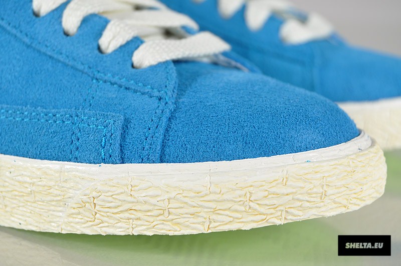 Nike Wmns Blazer High Suede Vntg Neptune Blue Liquid Lime Sail 5
