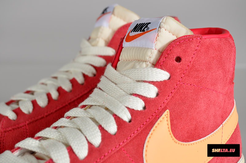 Nike Wmns Blazer High Suede Vntg Scarlet Fire Peach Cream Sail 6