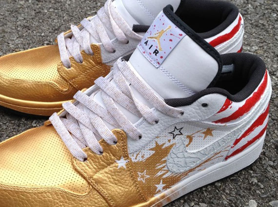 Air Jordan 1 Low “Dave White” Customs By Mache