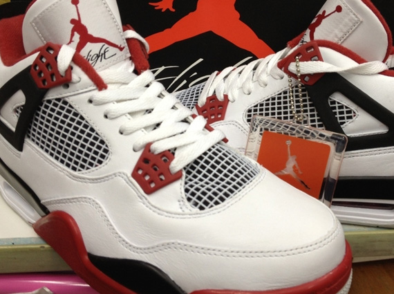 Air Jordan IV - White - Varsity Red - Black | Available Early on eBay