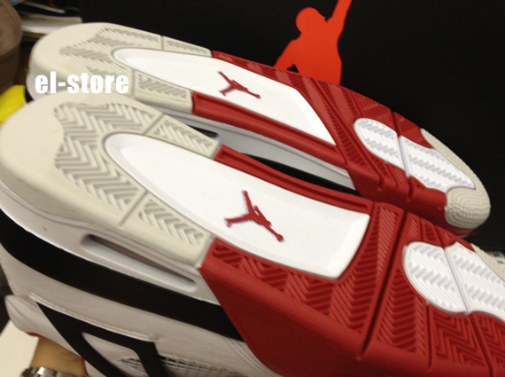 Air Jordan Iv White Varsity Red Black Elstore 3
