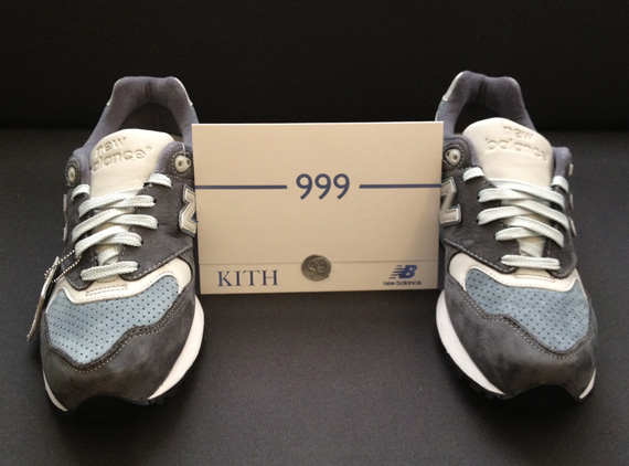 Kith New Balance 999 Blue Steel Detailed Images 4