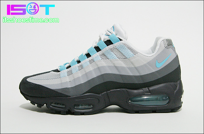 Nike Air Max 95 No Sew Anthracite Tide Pool Blue Cool Grey Wolf Grey 11