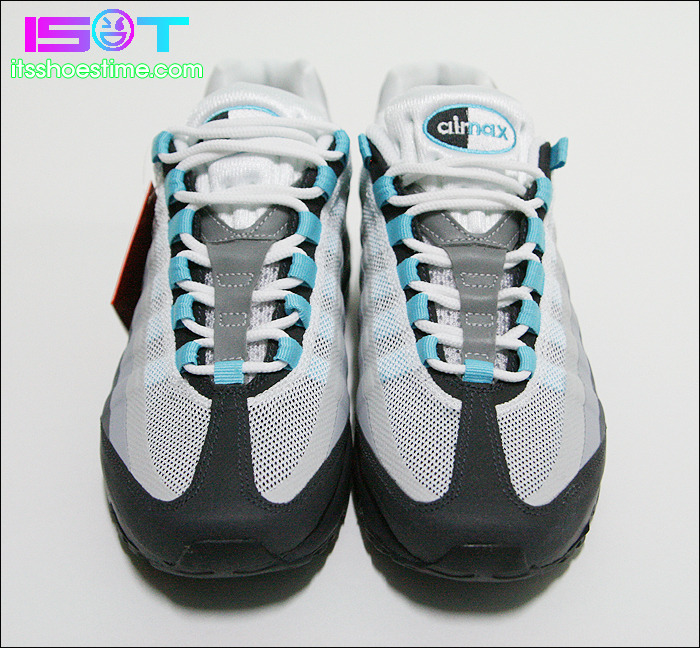 Nike Air Max 95 No Sew Anthracite Tide Pool Blue Cool Grey Wolf Grey 14