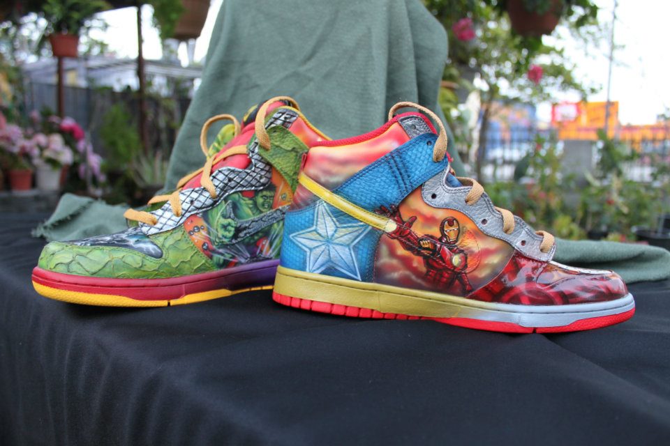 Nike Dunk High What The Vengers Custom By Expression Airbrush 02