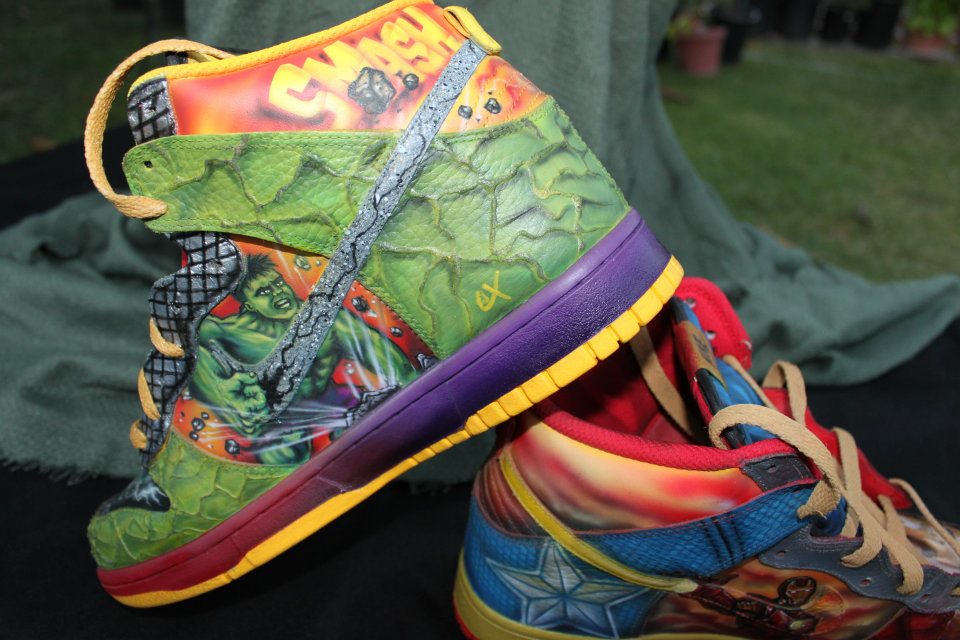 Nike Dunk High What The Vengers Custom By Expression Airbrush 03