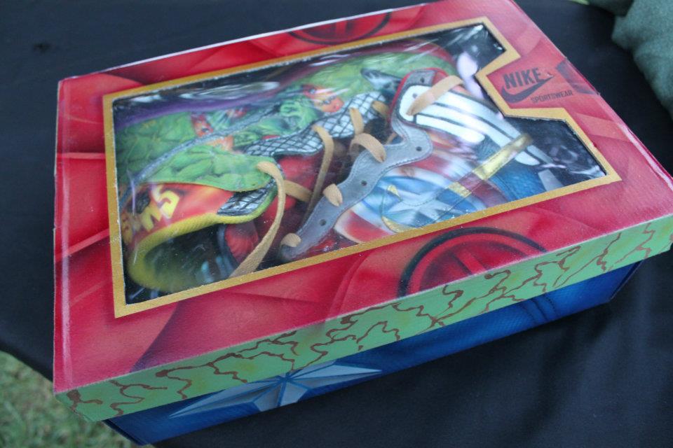 Nike Dunk High What The Vengers Custom By Expression Airbrush 10