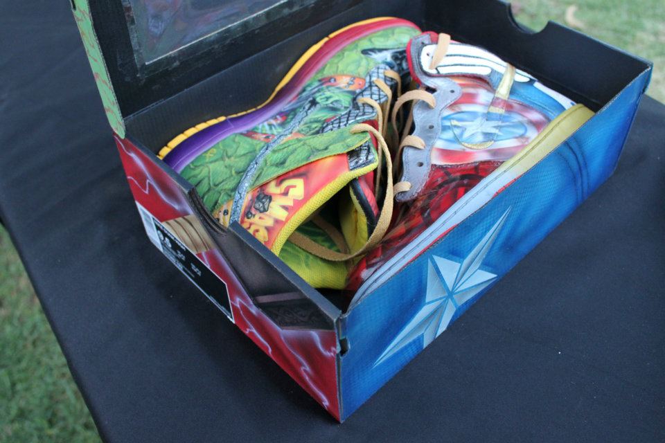 Nike Dunk High What The Vengers Custom By Expression Airbrush 15