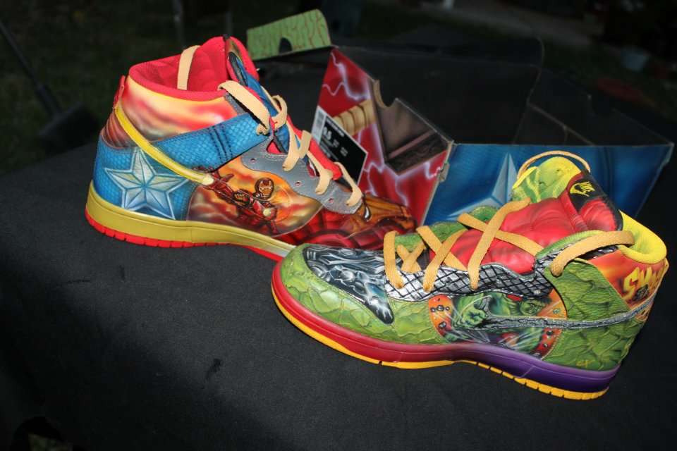 Nike Dunk High What The Vengers Custom By Expression Airbrush 19