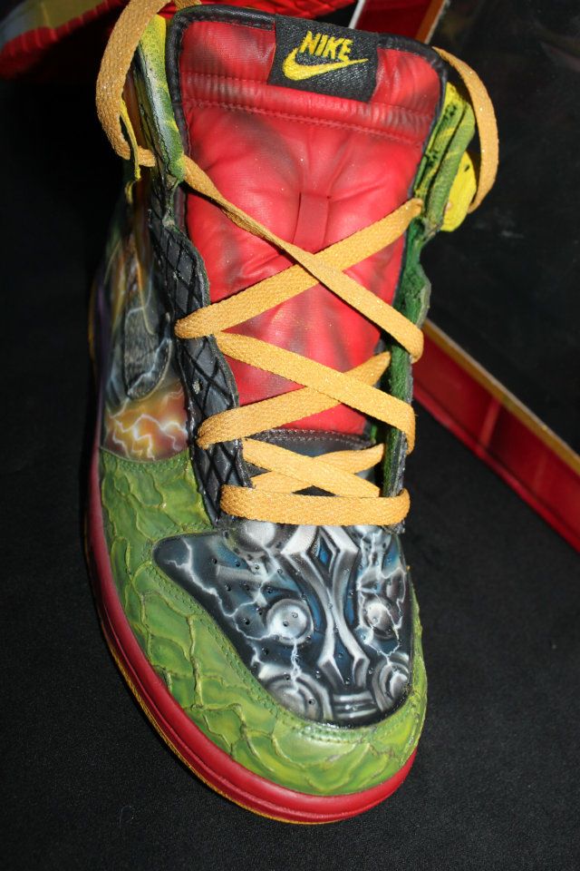 Nike Dunk High What The Vengers Custom By Expression Airbrush 23