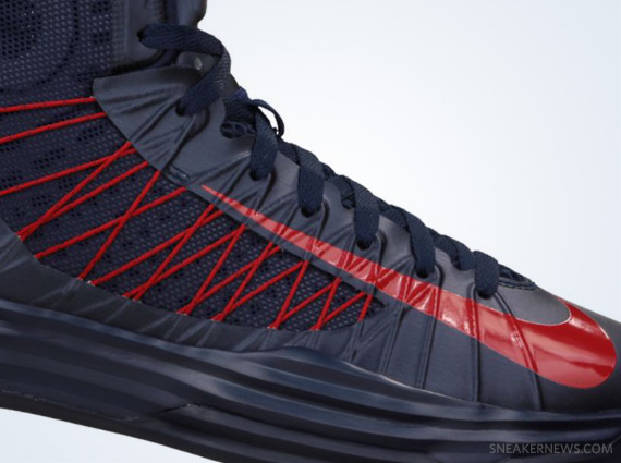 Nike Lunar Hyperdunk+ - Obsidian - University Red