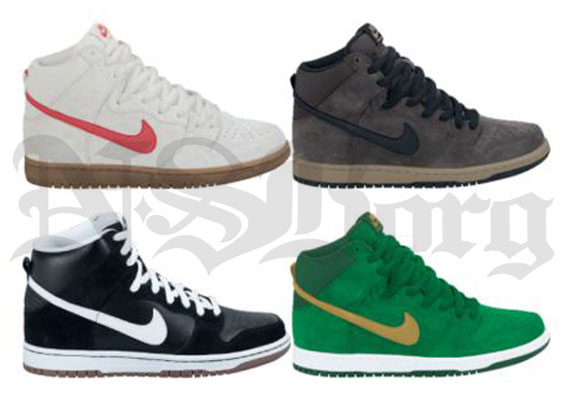 Nike SB Dunk High - Spring 2013 Colorways