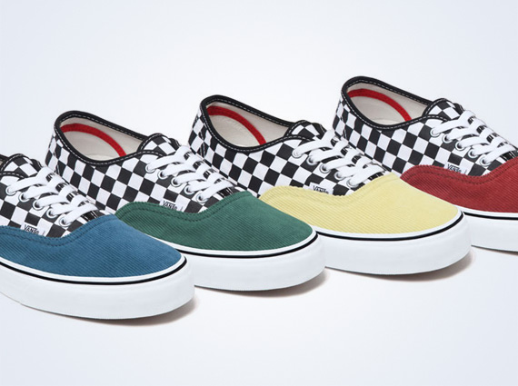 Supreme Vans Checker Corduroy Available