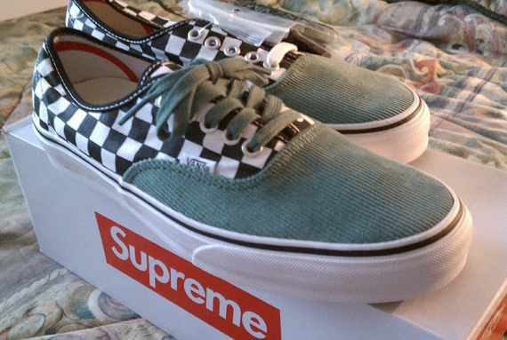 Vans Authentic Supreme Checker Corduroy 1