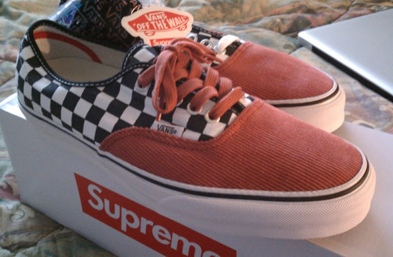 Vans Authentic Supreme Checker Corduroy 4