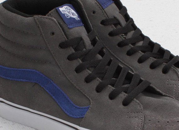 Vans Sk8-Hi Suede - Pewter - True Blue