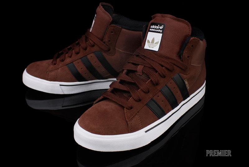 Adidas Skate Campus Vulc Mid Dark Rust Black 2