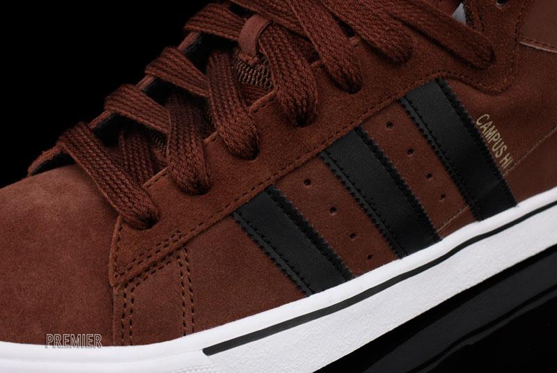 Adidas Skate Campus Vulc Mid Dark Rust Black 4
