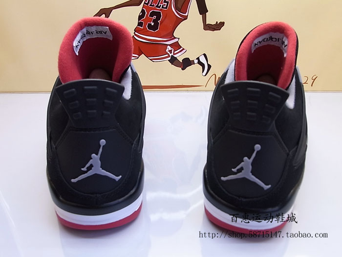 Air Jordan Iv Black Cement Grey Fire Red 08
