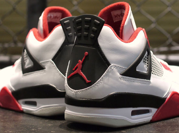 Air Jordan IV - White - Varsity Red - Black | Detailed Images