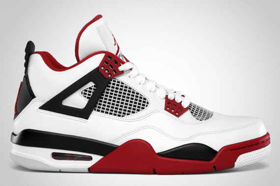 Air Jordan Iv White Varsity Red Black Official Images 1