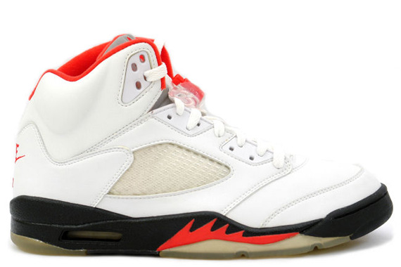 Air Jordan V White Black Fire Red Release Date 1