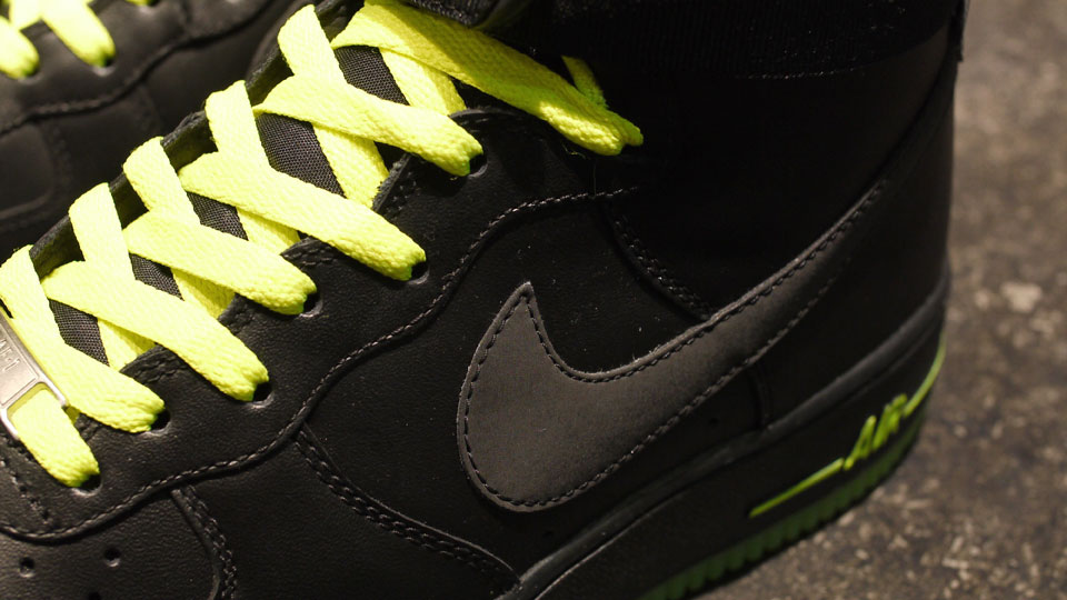 Nike Air Force 1 High Black Volt 6