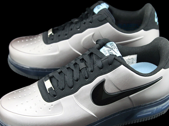 Nike Air Force 1 Low Foamposite - Silver - Black