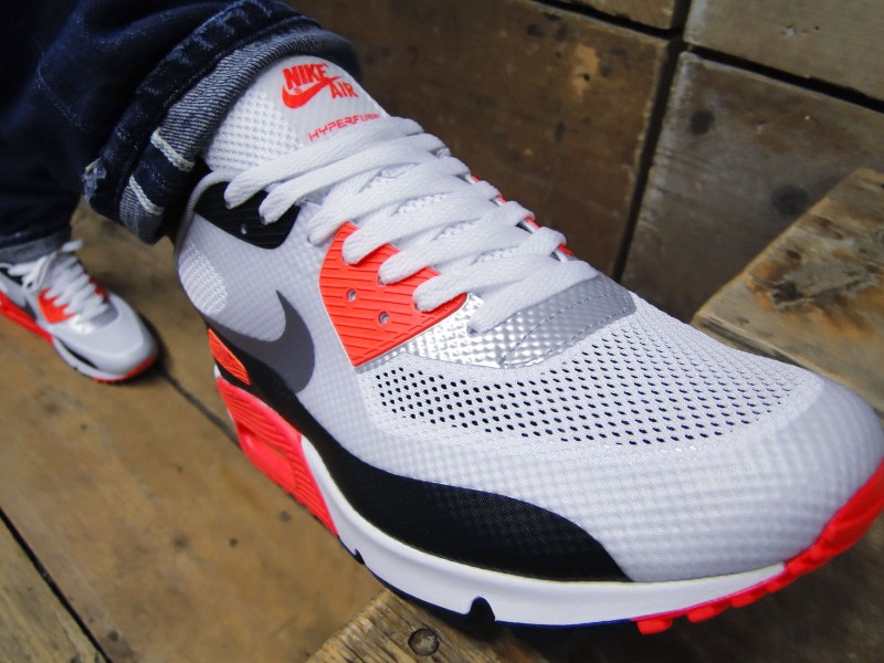 Nike Air Max 90 Hyperfuse Infrared On Foot Images 4