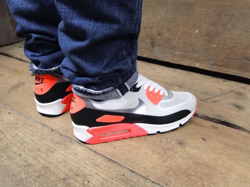 Nike Air Max 90 Hyperfuse Infrared On Foot Images 7