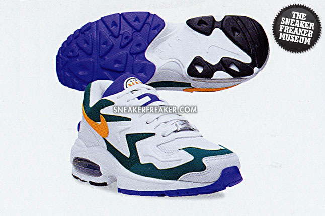 Nike Air Max2 Light 105043 381 Radiant Emerald Industrial Orange Ultramarine