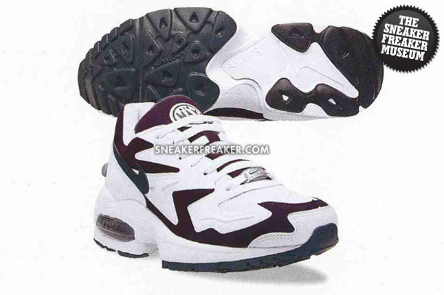 Nike Air Max2 Light Womens 105043 531 White Juniper Aubergine