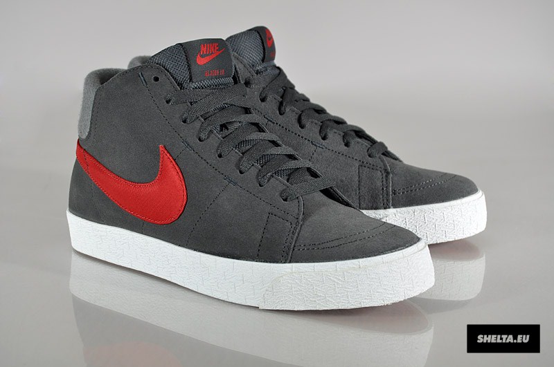 Nike Blazer Mid Lr Anthracite Gym Red White 3