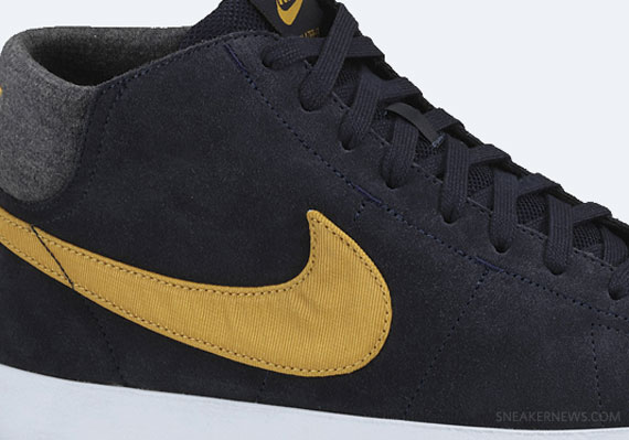 Nike Blazer Mid Lr Dark Obsidian Dark Gold Leaf 1