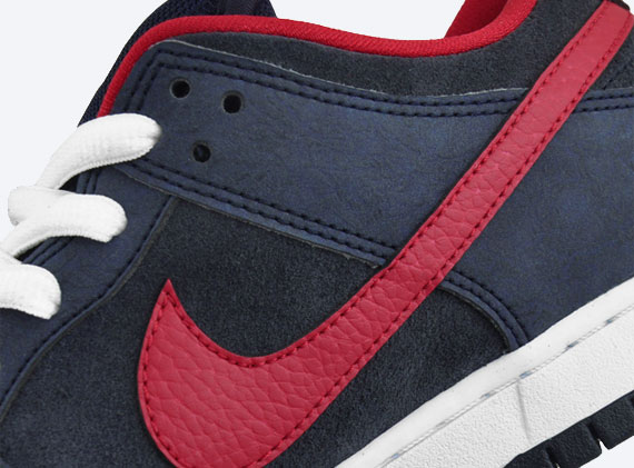 Nike SB Dunk Low - Dark Obsidian - Gym Red - White
