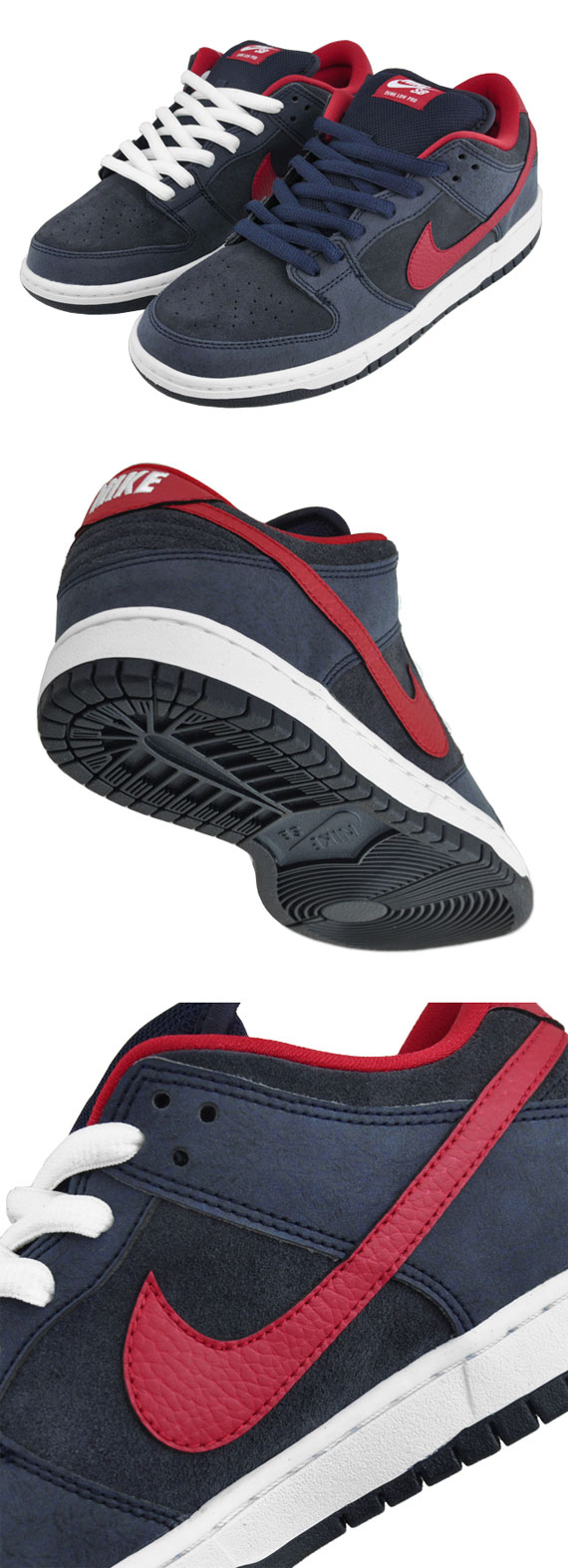 Nike Sb Dunk Low Dark Obsidian Gym Red 3
