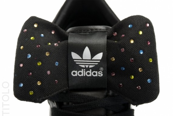 adidas Originals Top Ten Hi Sleek Bow - Black - Lab Green