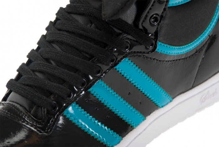 Adidas Originals Top Ten Sleek Hi Bow Black White Lab Green 3