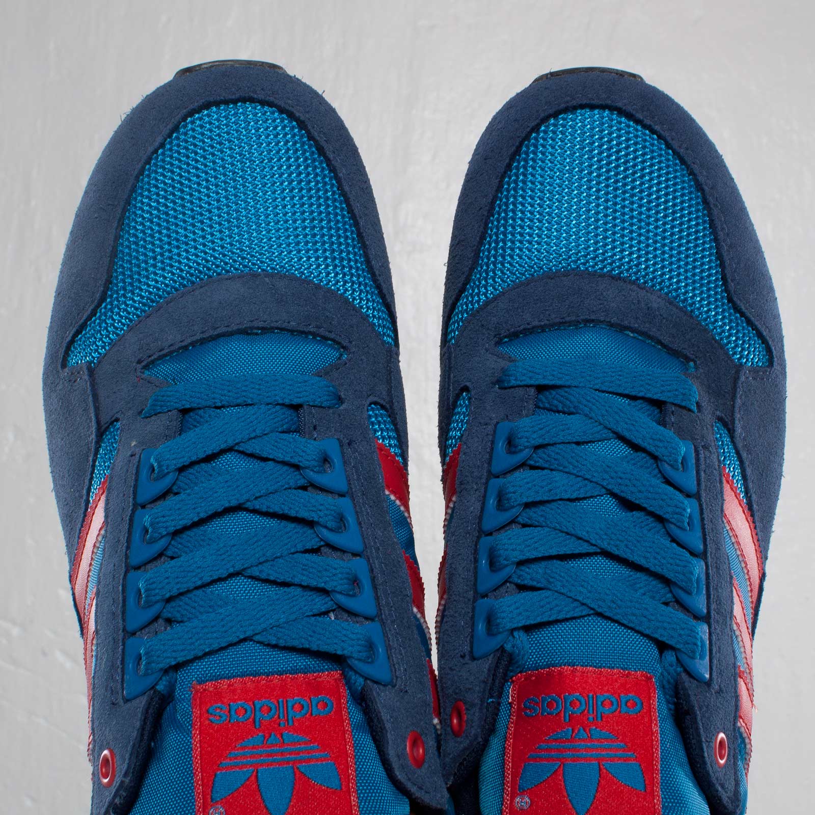 Adidas Originals Zx 500 Dark Royal Light Scarlet Dark Indigo 9