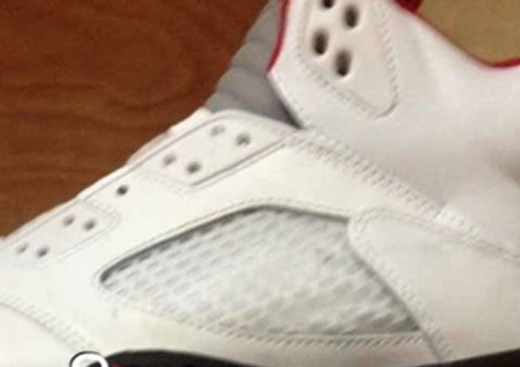 Air Jordan V White Black Red 2013 Retro 1