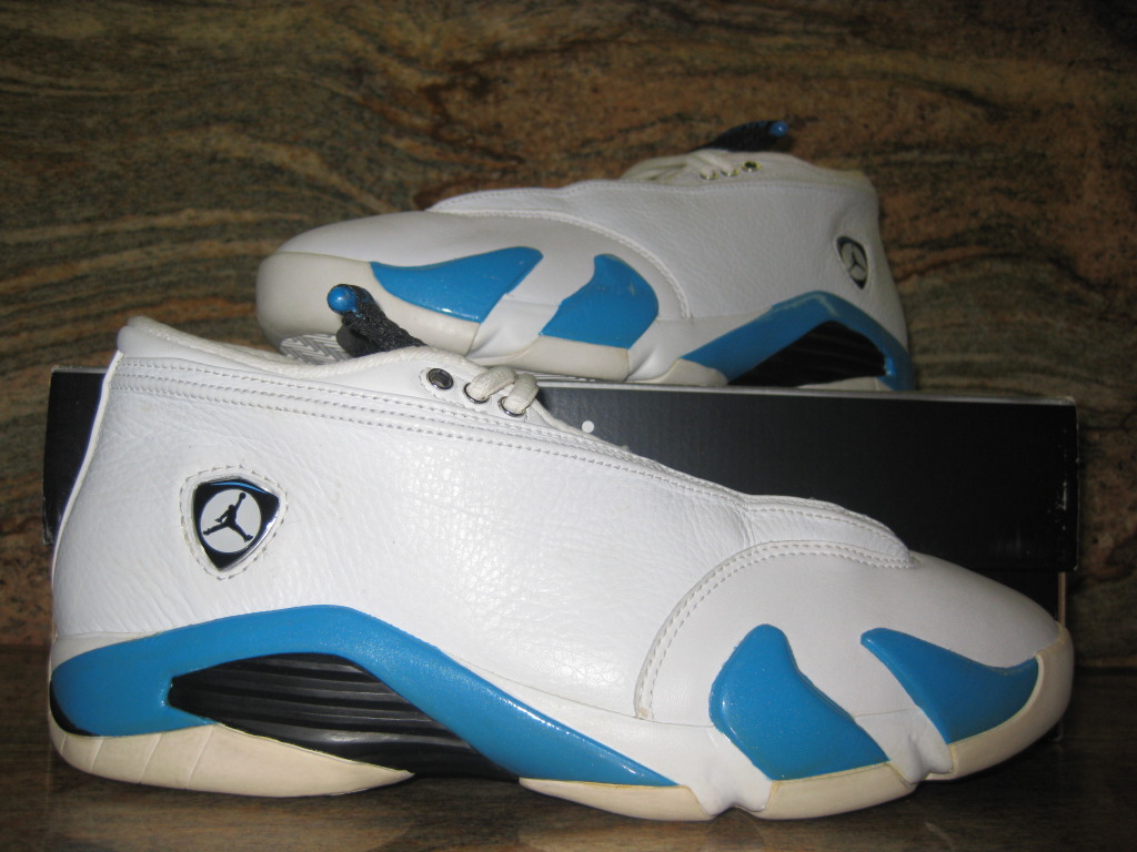 Air Jordan Xiv Low White Columbia Blue Unreleased Sample 05