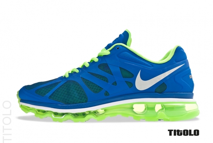 Nike Air Max 2012 Game Royal Metallic Silver Electric Green 2