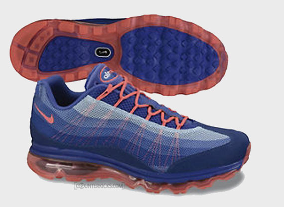 Nike Air Max 95 Dynamic Flywire Ultramarine Deep Royal Blue Signal Blue Solar Red