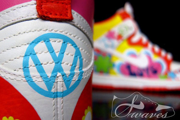 Nike Dunk High Volkswagen Bus Customs By Swaves 1