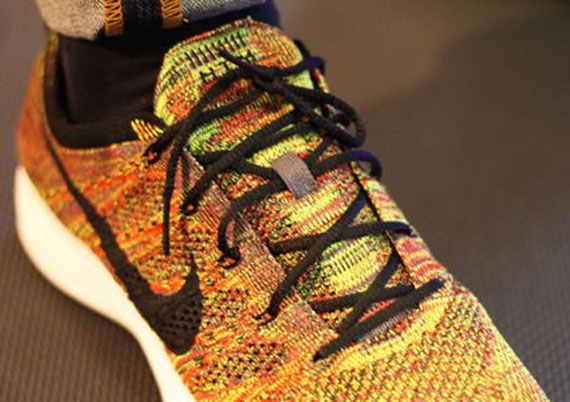 Nike Flyknit HTM Trainer+ - Dark Grey - Black - University Red - Volt