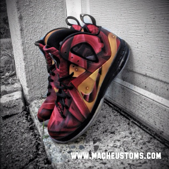 Nike Lebron 9 Elite Tony Stark Customs By Mache 2
