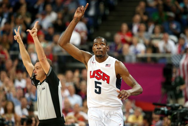 Team Usa Olympic Basketball Sneakers Gold Medal Game 14