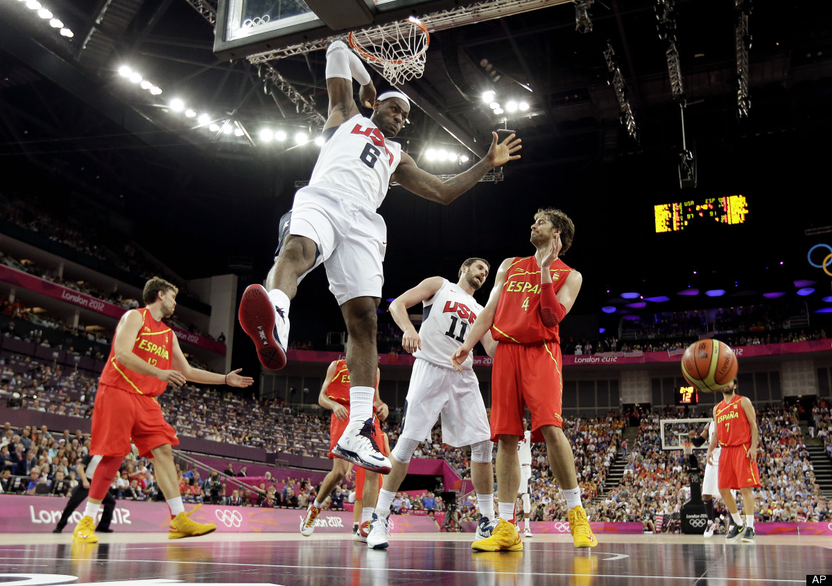Team Usa Olympic Basketball Sneakers Gold Medal Game 38